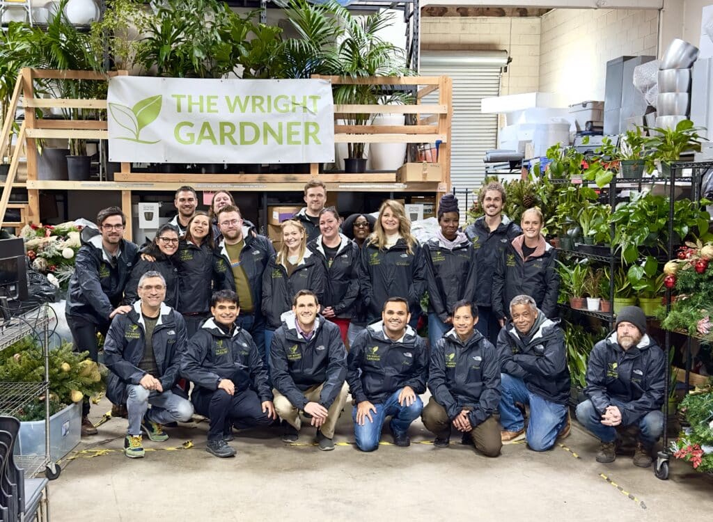 The Wright Gardner office plant service team